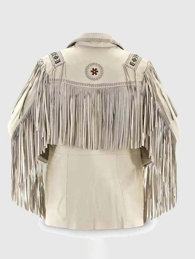 Mens Western Suede Fringe Jacket image 1