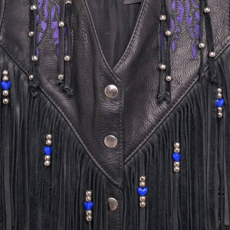 Fringe Leather Vest USA image 2