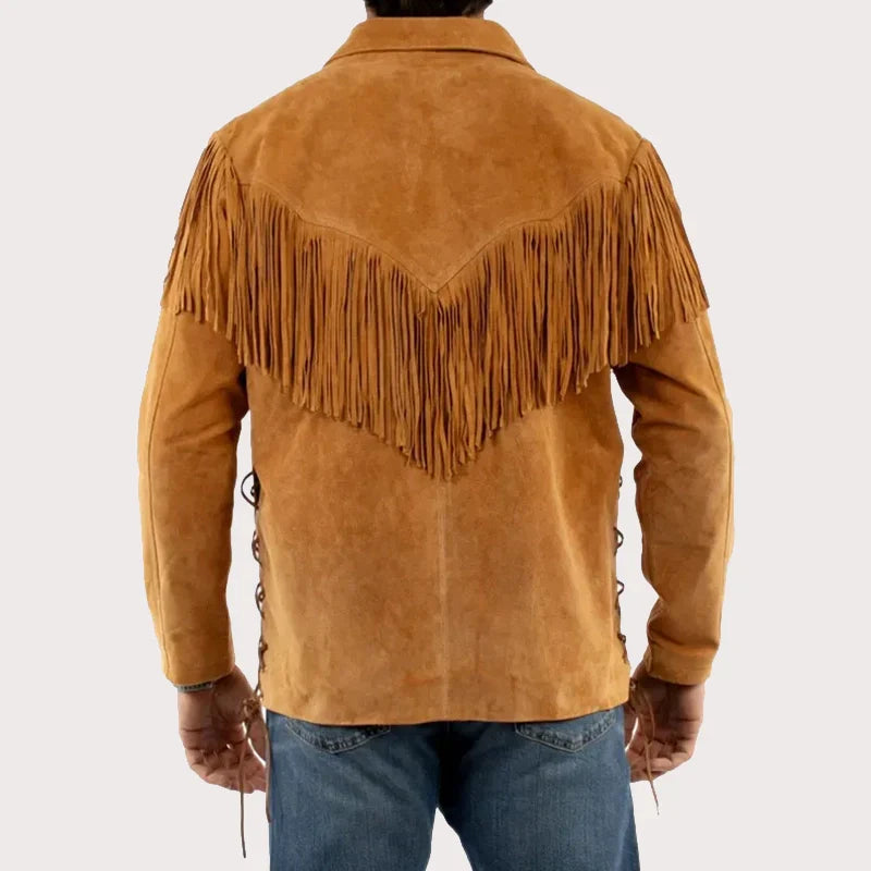 Scully Men's Fringe Leather Western Jacket image 1