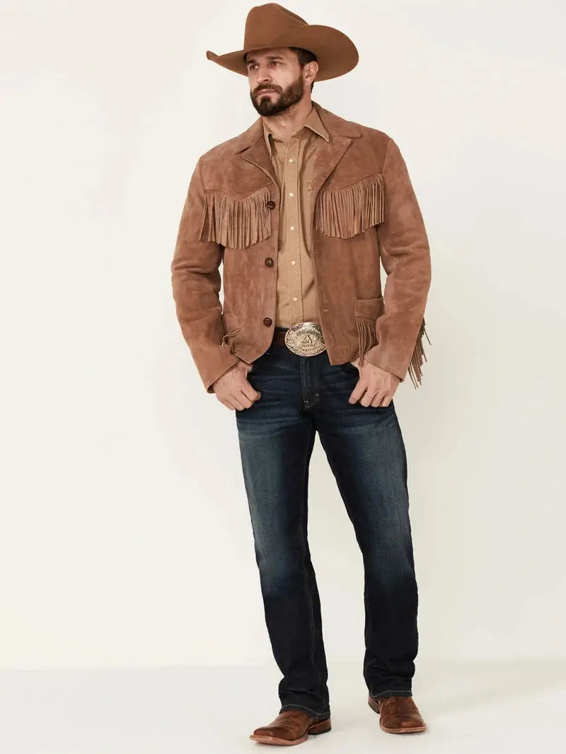 Giant Fringe Suede Leather Jacket image 1