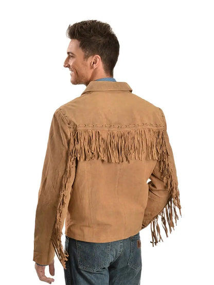 Scully Men's Western Fringed Suede Leather Jacket image 2