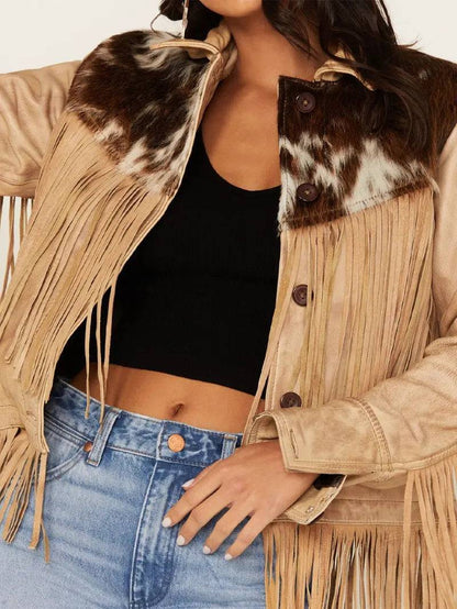 Cowhide Frontier Fringe Jacket image 3