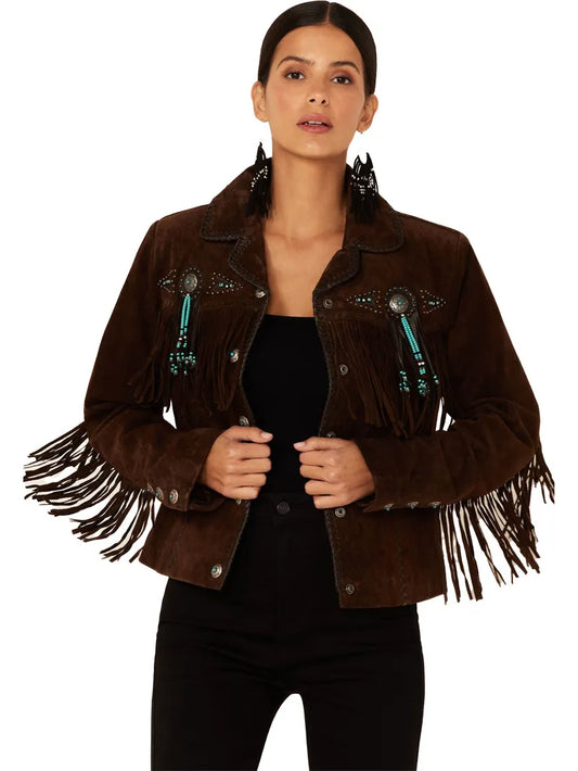 Scully Fringe And Beaded Suede Jacket image 0