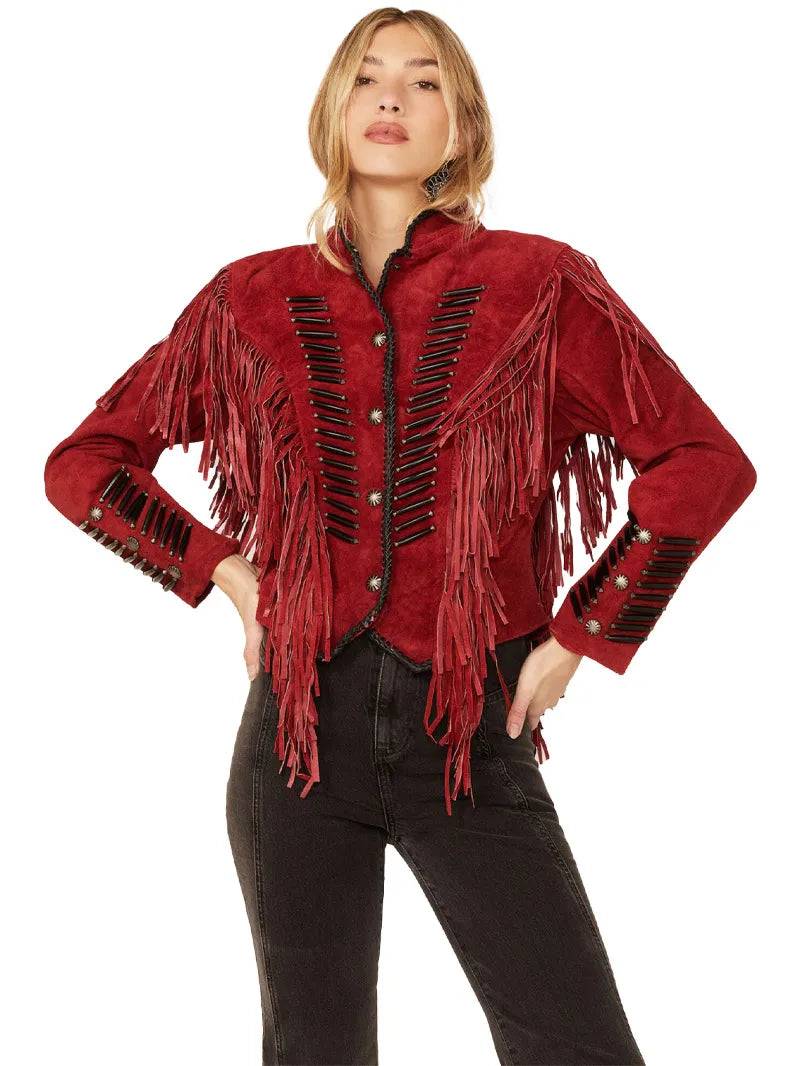 Cripple Creek Beaded Suede Fringe Jacket image 0