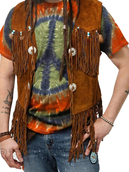 Leather Fringe Vest image 3