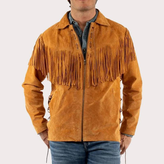 Scully Men's Fringe Leather Western Jacket image 0