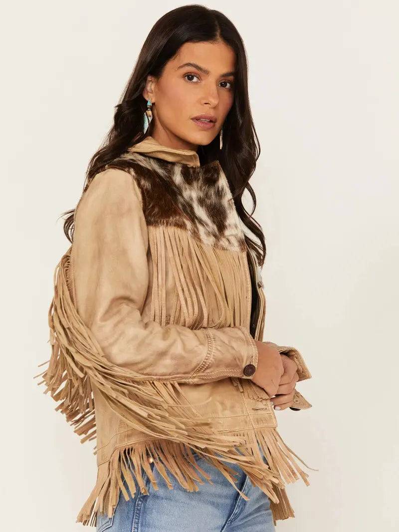 Cowhide Frontier Fringe Jacket image 1