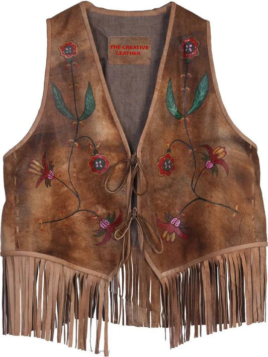 Vintage Genuine Ladies Leather Vest image 0
