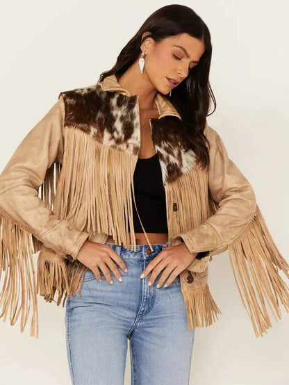 Cowhide Frontier Fringe Jacket image 0