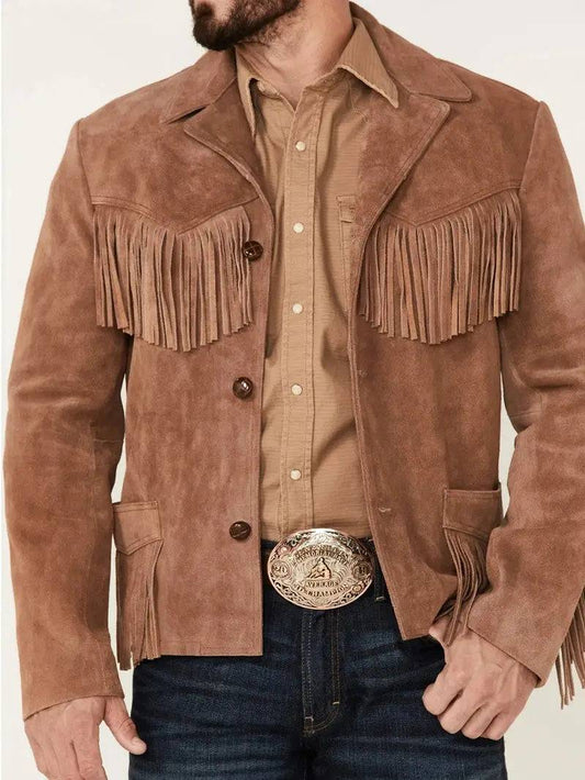 Giant Fringe Suede Leather Jacket image 2
