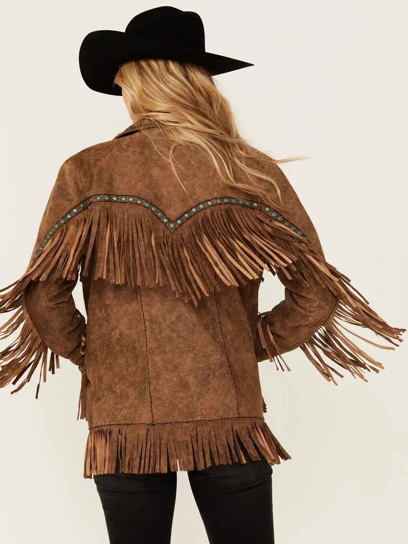 Double D Ranch Women's Boring The Devil Fringe Jacket image 2