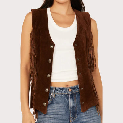 Scully Women's Suede Vest image 2
