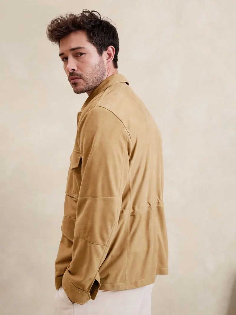 Mens Suede Leather Jacket image 2