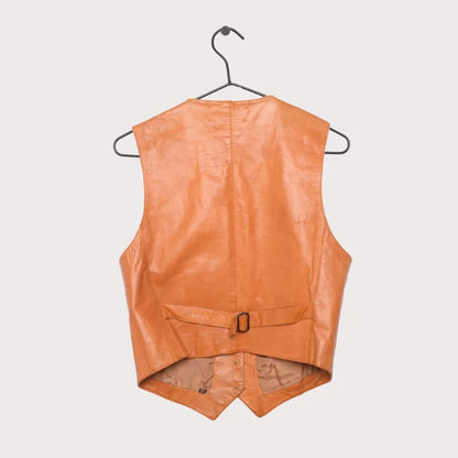 Caramel Leather Vest image 1