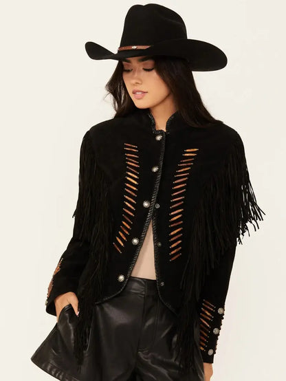 Scully Women's Beaded  Fringe Jacket image 0