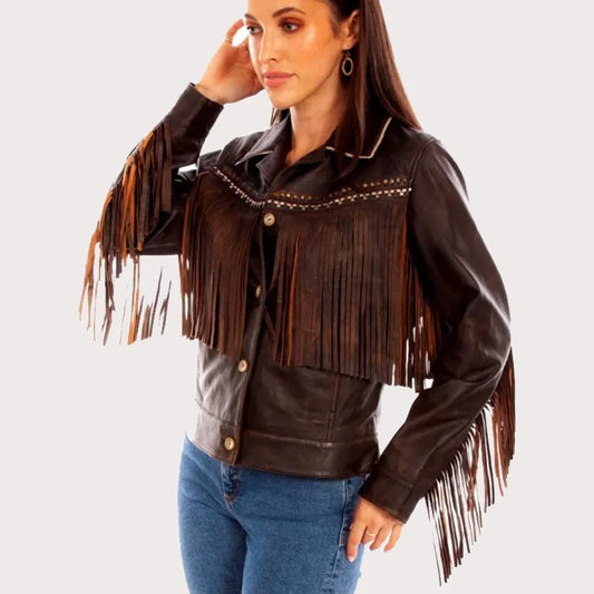 Scully Women's Embroidered Fringe Jacket image 0
