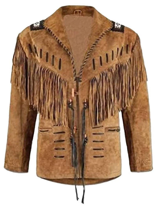 Real Suede Western Style Leather Jacket image 0