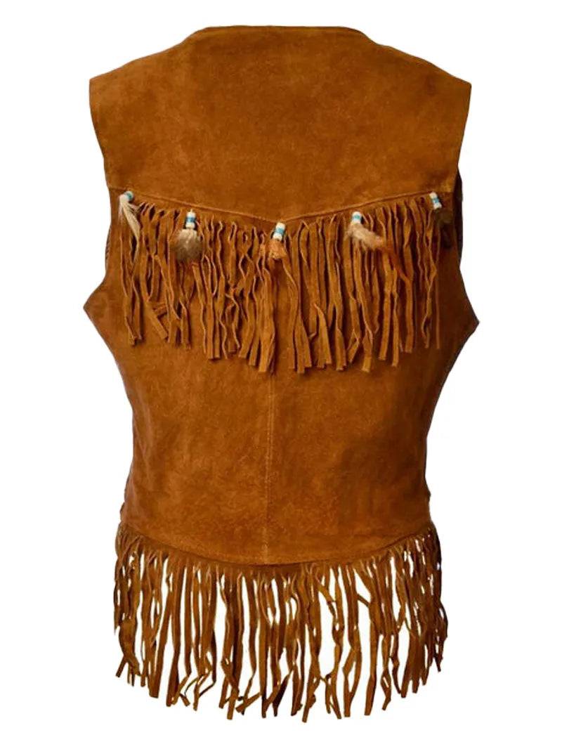Leather Fringe Vest image 2