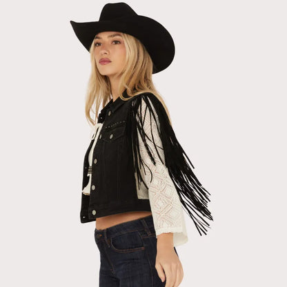 Women's Idyllwind Studded Fringe Vest image 1