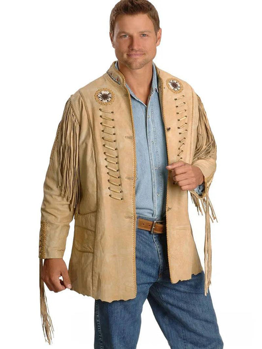 Fringed Leather Jacket image 0