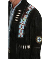 FRINGED SUEDE LEATHER JACKET - BIG & TALL (1)