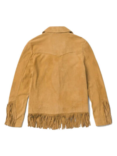 Fringe suede jacket backside