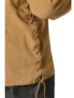 Fringed Suede Leather Long Sleeve Western Jacket (2)