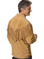 Fringed Suede Leather Long Sleeve Western Jacket (3)
