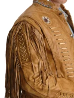 Men Fringe Leather Jacket (1)