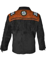 Men Western Leather Jacket With Fringe (10)
