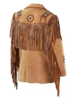 fringe leather jacket back side
