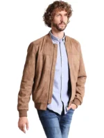 Men's Suede Bomber Jacket (3)