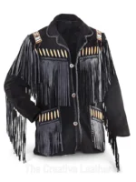 Black Suede Leather Jacket - creative leather