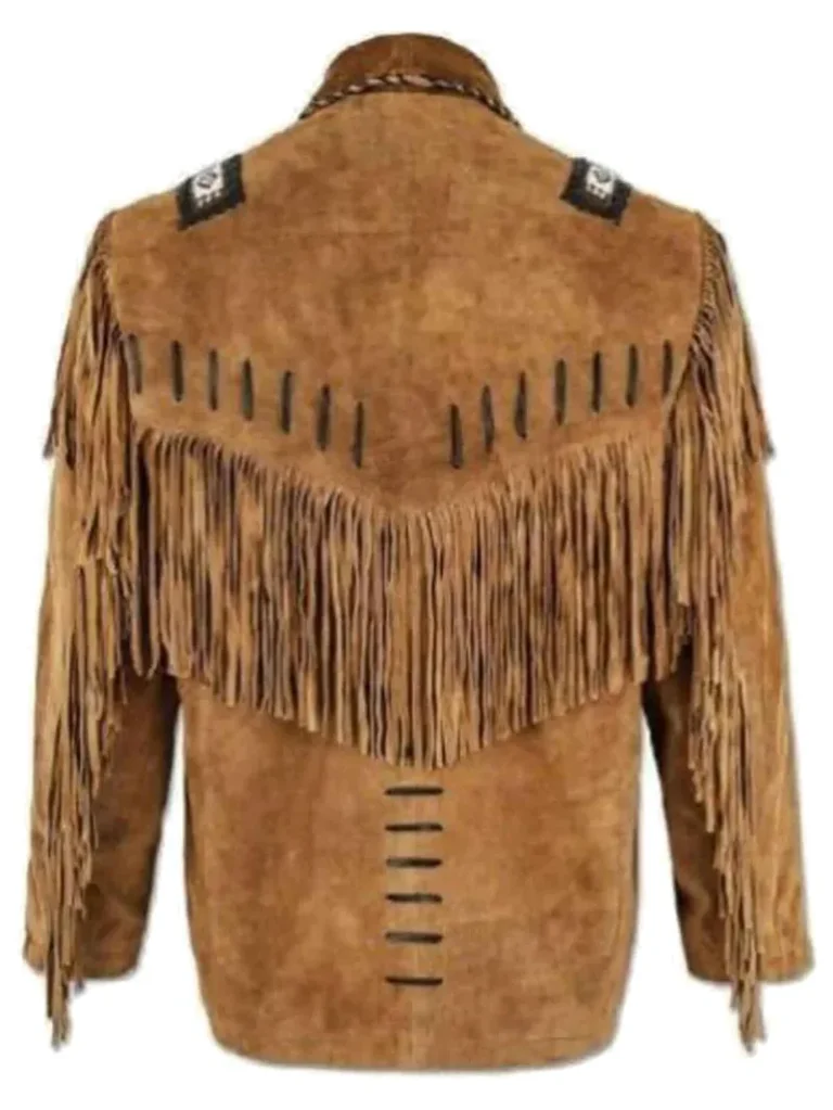 Real Suede Western Style Leather Jacket for Sale