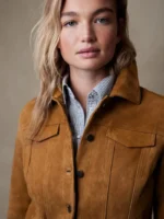 Suede Trucker Jacket for Women