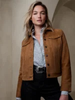 Suede Trucker Jacket for Women