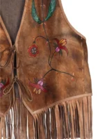 Vintage 100% Genuine Ladies Leather Vest (2)
