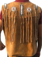 A grade Western Suede Leather Vest