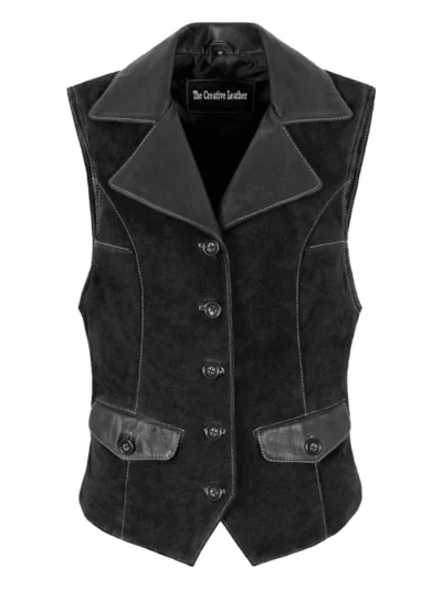 Suede Vests Ladies For Western Fit
