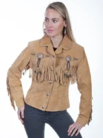 fringe beaded jacket