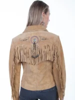 fringe beaded jacket