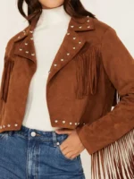 26 International Women's Suede Fringe Jacket