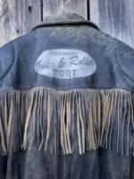 90s Vintage Fringe Leather Jacket for Men (11)