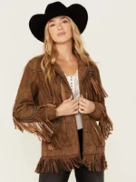 Women Fringe Leather Jacket