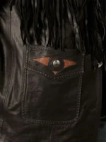 black fringe leather jacket
