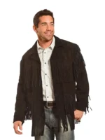 Liberty Wear Men's Suede Fringe Western Jacket