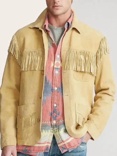 Men’s Western Leather Jacket - Suede Fringe Jacket