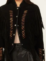 Scully Womens Beaded Fringe Jacket
