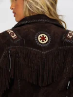Scully Women's Boar Suede Beaded Fringe Jacket