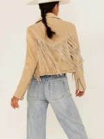Womens Fringe Suede Leather Jacket